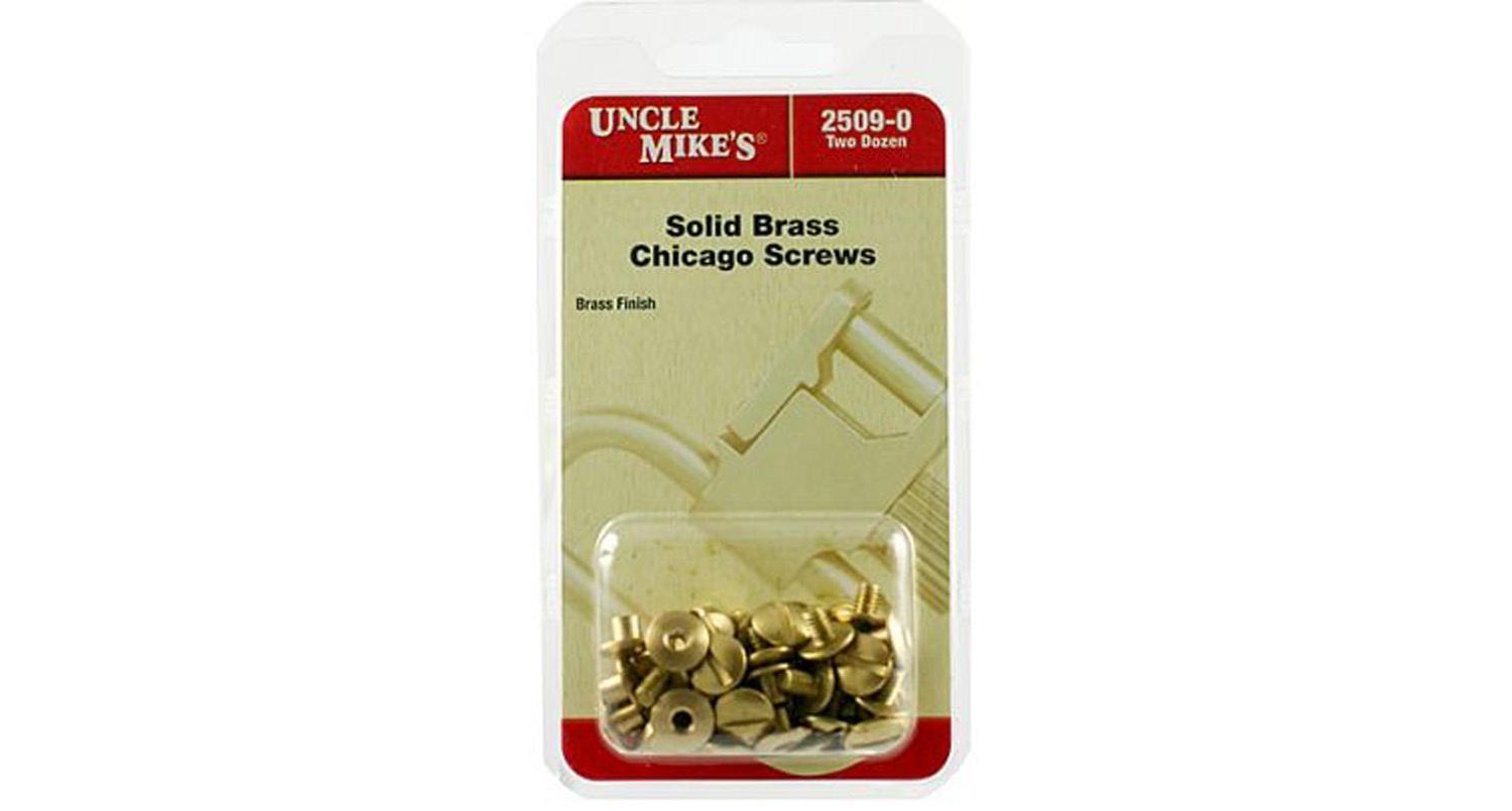 Uncle Mike's Brass Chicago Screws 24 Pack - View 2