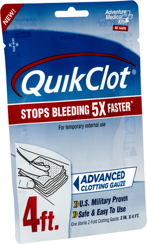 Adventure Medical Kits QuikClot Stop Bleeding Gauze 3" x 48" White - View 2