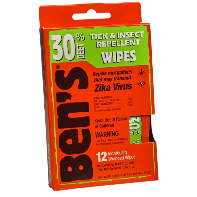 Adventure Medical Kits Ben's 30% DEET Tick & Insect Repellent Wipes 12 Pack - View 2