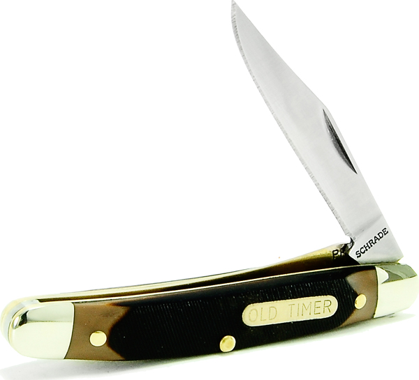 Old Timer Schrade OT Trapper 1 Blade 3.875" Folding Knife - View 2