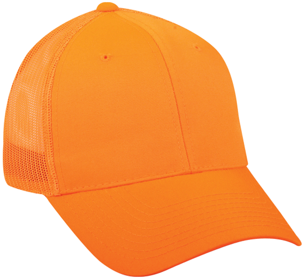 Outdoor Cap Mesh Back Hat Blaze Orange Model: 315M BLZ - View 2