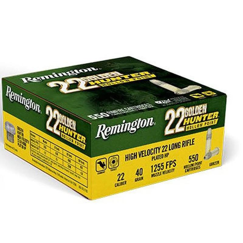 Remington R21253 Golden Hunter 22LR 40gr Hollow Point 550 Rounds - View 2