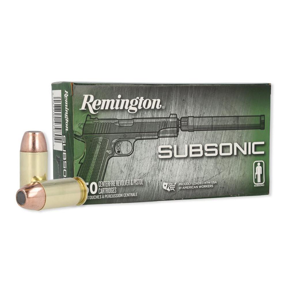 Remington 28428 45 ACP 230 Grain FNEB 50 Rounds Subsonic Ammo - View 2