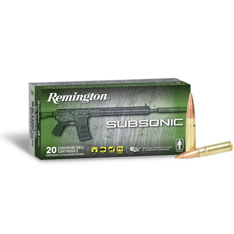 Remington Subsonic Rifle Ammo 300 AAC Blackout 220 gr. OTFB 20 rd. - View 2