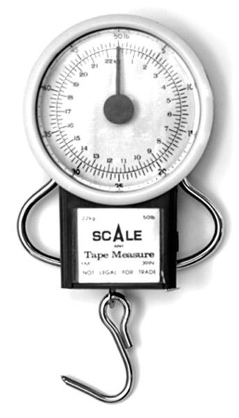 Eagle Claw Dial Scale 50 Pound Capacity Tape Measure - View 2