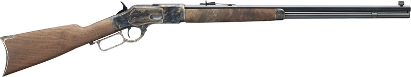 Winchester Guns Model 1873 Sporter 44-40 Win 13+1 Cap 24" Octagon Barrel Color Case Hardened Rec Satin Oiled Walnut Fixed Straight Grip Stock Right Hand (Full Size) - View 2