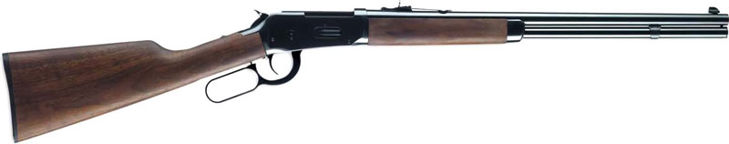 Winchester Model 94 Short Rifle 450 Marlin Caliber 7+1 Capacity 20" Barrel Brushed Polish Blued Metal Finish Satin Black Walnut Fixed Straight Grip Stock Right Hand (Full Size) - View 2