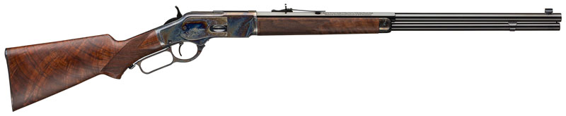 Winchester Guns 1873 Deluxe 45 Colt (LC) 14+1 24" Walnut Color Case... - View 2