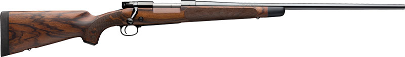 Winchester Model 70 Super Grade 30-06 Springfield Caliber with 5+1 Capacity, 24" Barrel, High Polished Blued Metal Finish & AAA French Walnut Stock Right Hand (Full Size) - View 2