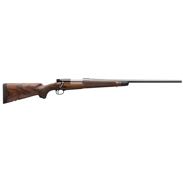Winchester Repeating Arms Model 70 Super Grade 6.8 Western Caliber with 3+1 Capacity, 24" Barrel, Polished Blued Metal Finish, AAA French Walnut Stock & No Sights Right Hand (Full Size) - View 2