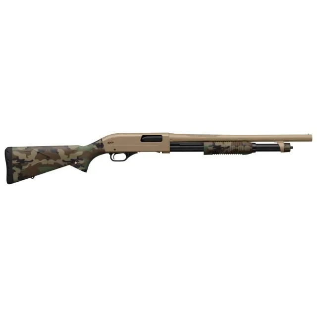Winchester SXP Defender 12 Gauge 18 In 5+1 FDE Woodland Camo 512435395 - View 2