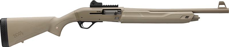 Winchester SX4 Defender 12 Gauge 4+1 Vent Rib LPA Sight 18.5" FDE - View 2