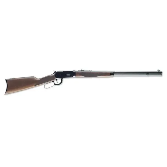 Winchester Model 94 Sporter 30-30 Win Caliber Lever Action Rifle with 8+1 Capacity, 24" Barrel, Brushed Polish Blued Metal Finish & Satin Black Walnut Fixed Straight Grip Stock Right Hand (Full Size) - View 2