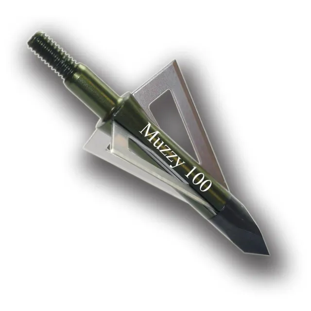 Muzzy 225 3-Blade Broadhead 100 Gr Trocar Tip Anodized Aluminum 6-Pack - View 2