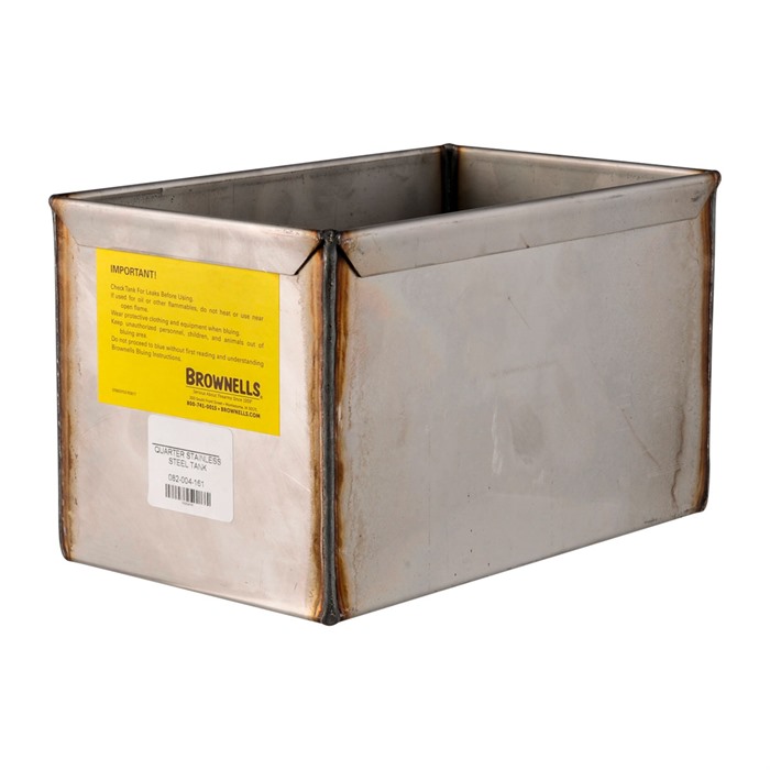 Brownells Quarter Bluing Tank 10in Stainless Steel - View 2
