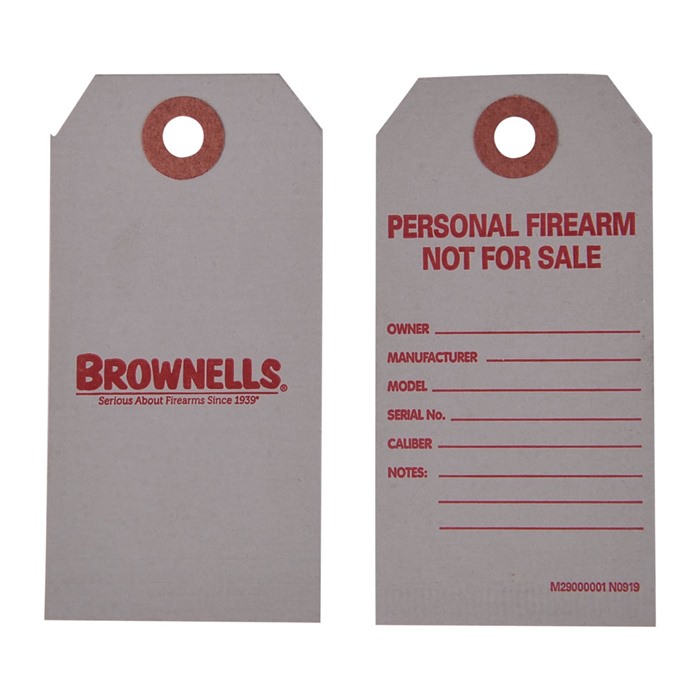 Brownells Batf Personal Firearm Tags 50 Pack - View 3