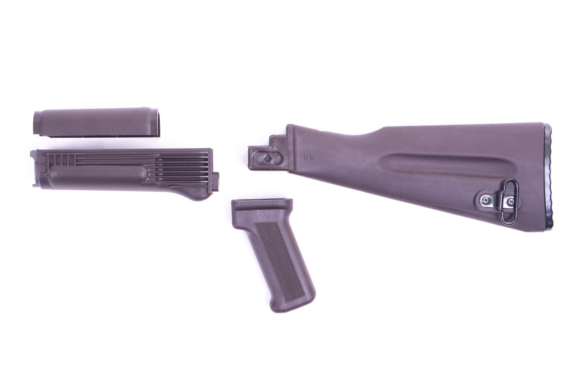 Arsenal 4-Piece Mil-Spec Warsaw Length Plum Polymer Buttstock Set for Stamped Receivers - View 2