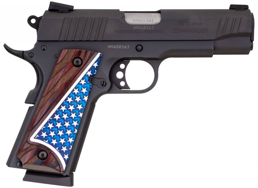 TAURUS 1911 COMMANDER 45ACP 4.25"BLK, US FLAG GRIP - View 2