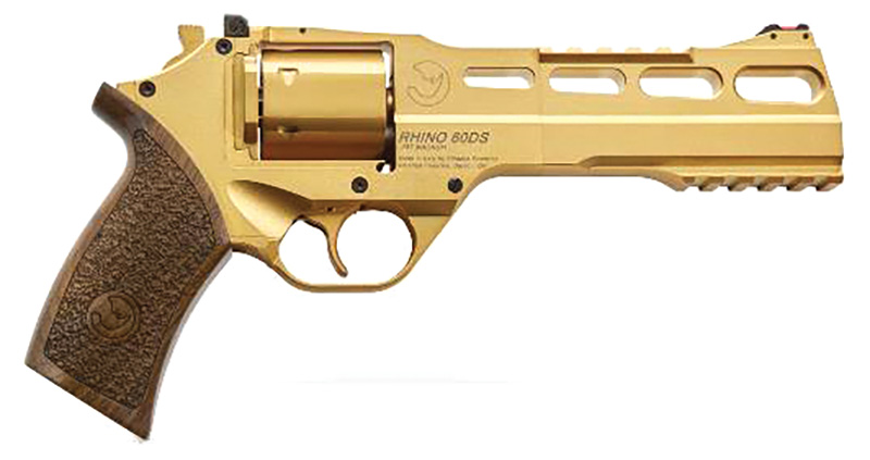 Chiappa Rhino 60DS 357 Mag Gold Finish Fiber Optic - View 2