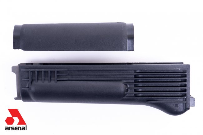 Arsenal Black Polymer Handguard Set with Stainless Steel Heat Shield for Milled Receiver - View 2