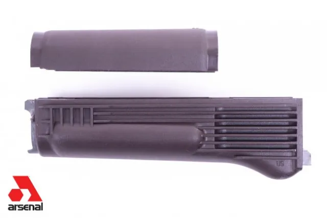 Arsenal Plum Polymer Handguard Set with Stainless Steel Heat Shield for Milled Receiver - View 2