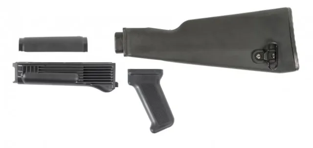 Arsenal Black Polymer Stock Set with Stainless Steel Heat Shield for Milled Receivers - View 2