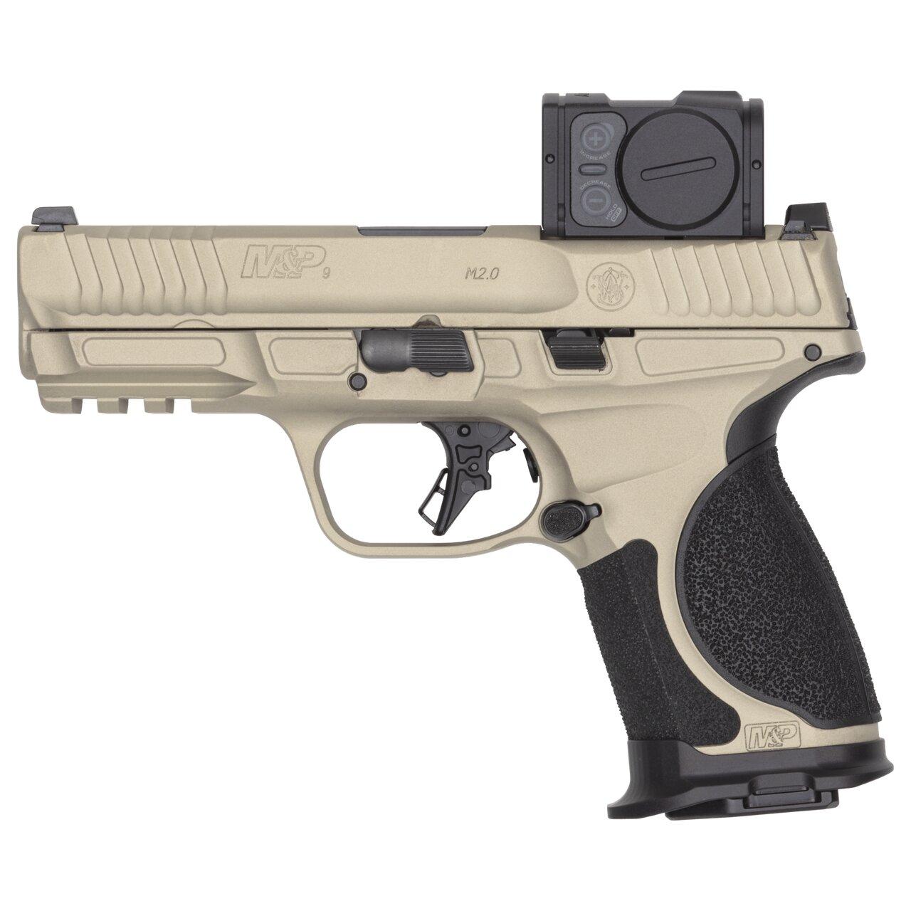 Smith and Wesson 14634 M&P9 M2.0 Metal Compact Bundle 9mm 4" Champagne Cerakote Semi-Auto Pistol - View 2