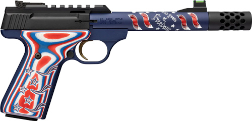 Browning BUCK MARK 22LR 10+1 5.9 Vision Barrel Red/ White/ Blue  - View 2