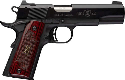 Browning 051069490 1911-22 Medallion Comp 22 LR 4.25" Matte Black Anodized Semi-Auto Pistol - View 2