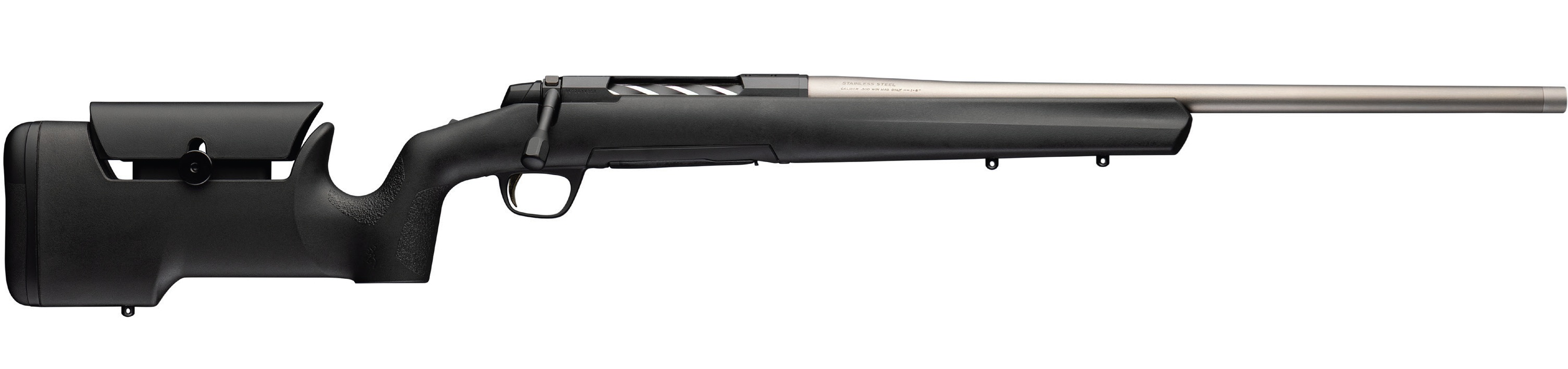 Browning X-Bolt 2 Special Max LR SPR Rifle 308 Win 18 in. SS/BLK Adj Stock & Threaded 4 - View 2