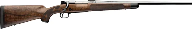 Winchester Model 70 Super Grade Claro Rifle 300 Win Mag 26 in. Polished Blued/AAA Walnut 3 rd. - View 2