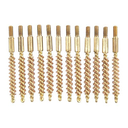 Brownells Special Line Brass Rifle Brush 17 Caliber 5-40 Tpi 12 Pack - View 2