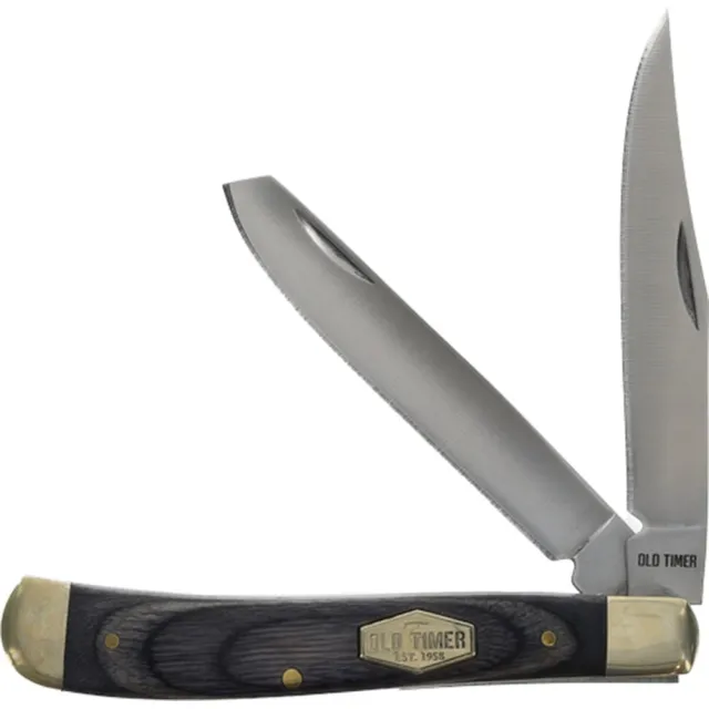 OLD TIMER KNIFE 2 BLADE FOLDER FLASK COMBO PROMO Q4 - View 2