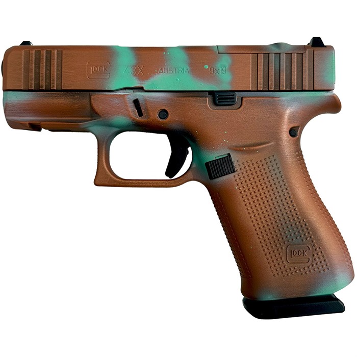 Glock 43X MOS 9MM LUGER 3.41" BBL (2)10RD MAGS COPPER PATINA - View 2