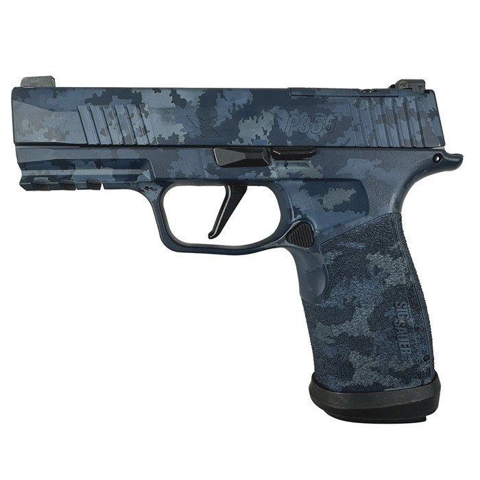 Sig SAUER, INC. P365-XMACRO TACOPS 9MM 3.7"BBL (4)17RD BLUE MULTI CAMO - View 2