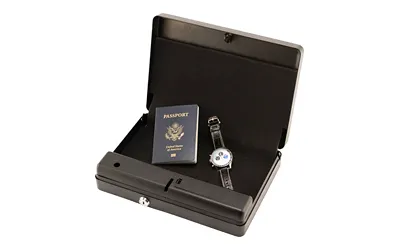 Bulldog Cases Single Pistol Vault 13"x8.25"x2.75" Trio Lock-Key LED Code - View 4