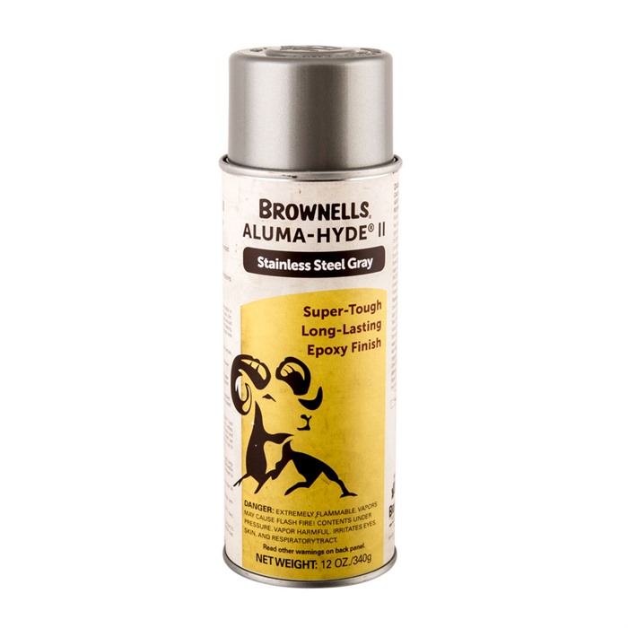 Brownells 1A29S901 Aluma-Hyde II Matte Stainless Steel Gray Aerosol 12oz - View 3