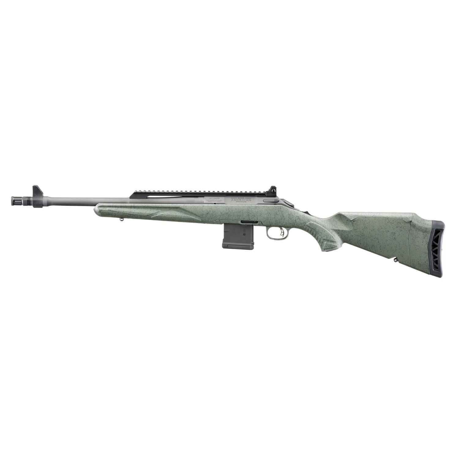 Ruger American Generation II Scout Rifle 5.56mm 10rd Magazine 16.1 Threaded Barrel Leaf Green Stock - View 2