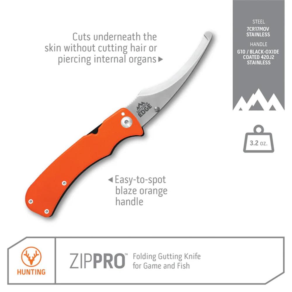 OUTDOOR EDGE ZIP PRO 3.5" FOLDING ZIP BLADE - View 2