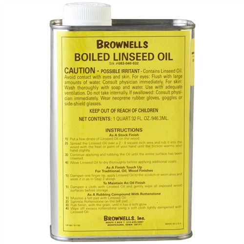 Brownells Boiled Linseed Oil 1 Quart Clear 050806106857 - View 2