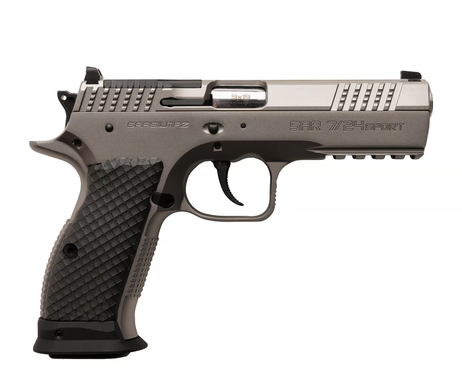 SAR Firearms 7/24SPT 7/24 Sport 9mm 4.6" Stainless Semi-Auto Pistol - View 2