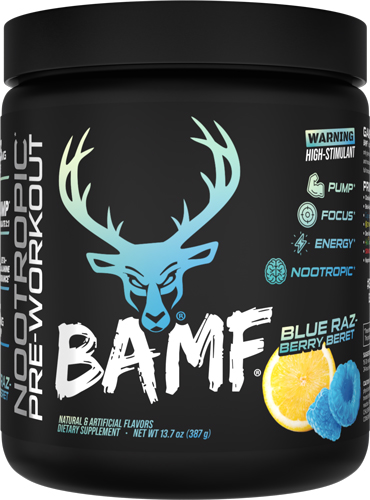 BUCKED UP PRE-WORKOUT BAMF BLUE RAZ-BERRY BERET - View 2