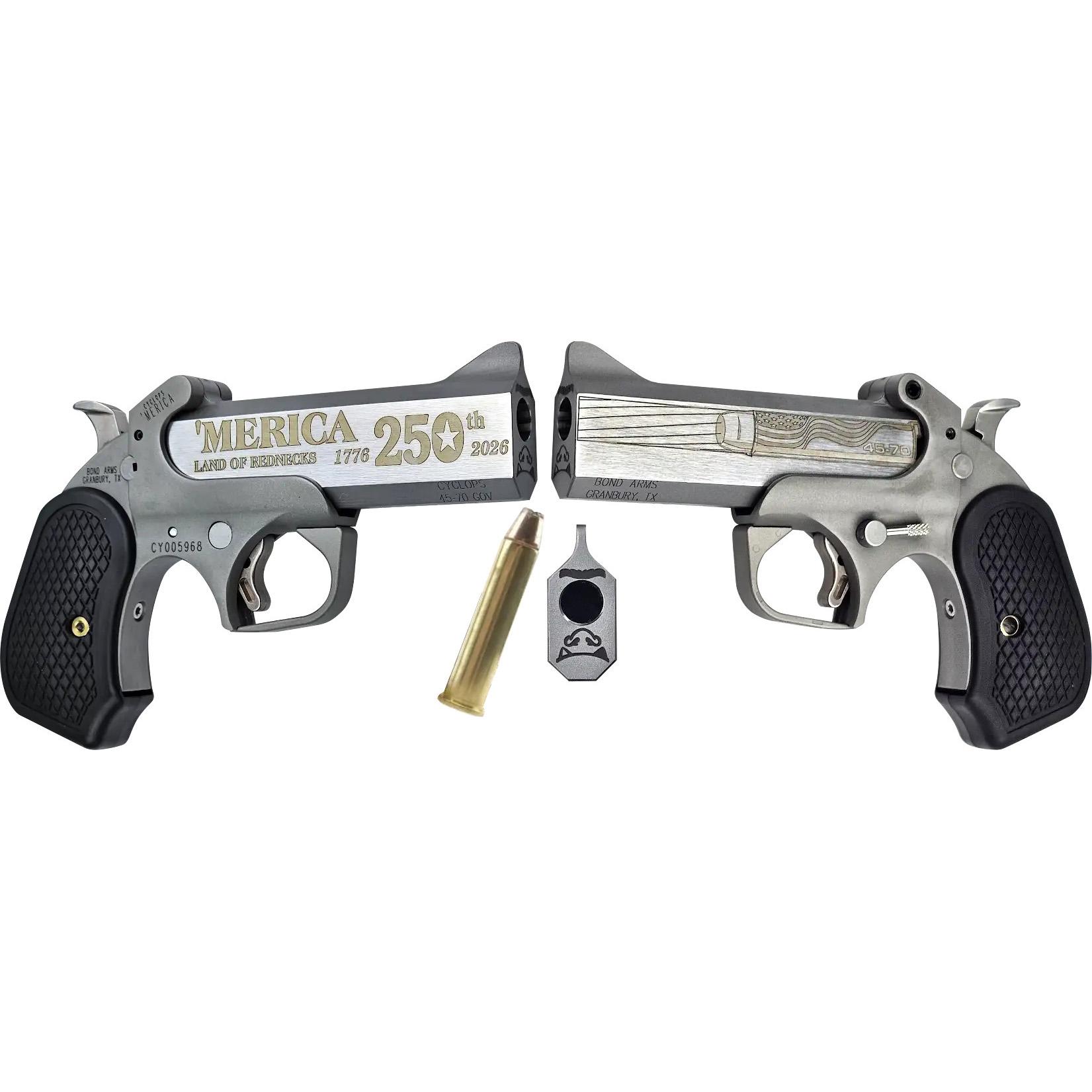 Bond Arms BACY-250TH-45-70 .45-70 GOVT 4.25 In Bead-Blasted Stainless - View 2