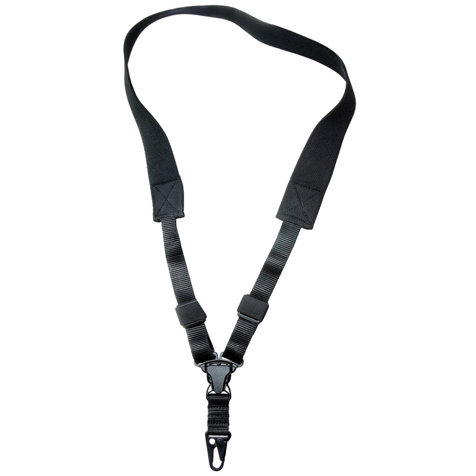 Outdoor Connection A-TAC SPT128200 Tactical Sling, Black Elastic Webbing, H-K Hook, Rapid Attach Release, 2" Width, 34-48" Length, 800lbs Tensile Strength - View 2