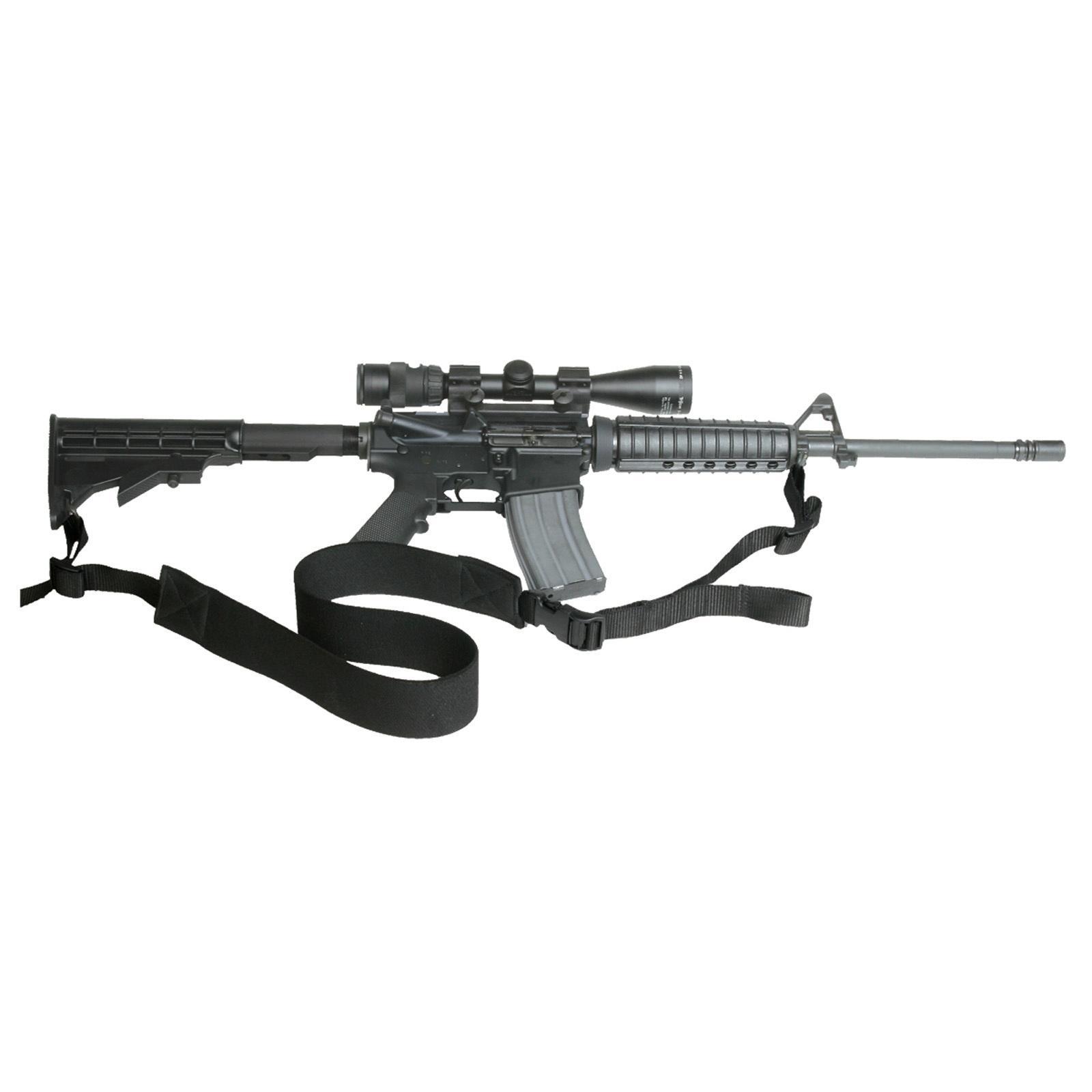 Max Ops SPT2 Tactical Sling 2 in Adjustable Two-Point Black Elastic - View 2