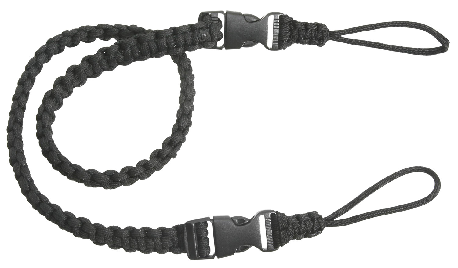 Outdoor Connection Bino-Strap PCBS80575: Black Paracord, 32.5" Length, 0.63" Width, Secure Camera/Binocular Hold - View 2