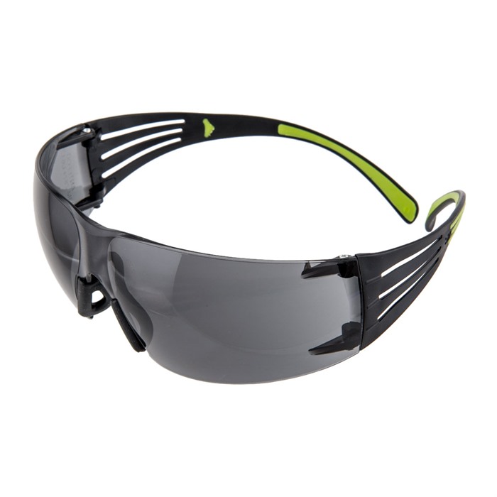 Peltor SF400PG8 SecureFit 400 Eye Protection - Gray Lens, Anti-Fog, Impact Resistant, Adjustable Nose Pads, Black Frame - View 2