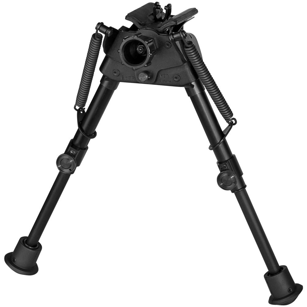 Harris Bipods S-BR2 Swivel BR Stud 6-9" Self Leveling Legs Rubber Feet - View 2