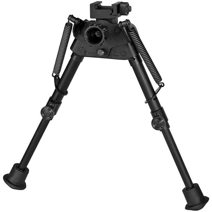Harris Engineering SBR2P Self-Leveling Sporting BiPod, Hinged Base, 6-9in, Anodized Black, Picatinny Rail Mount - View 2