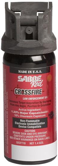 SABRE 52CFT10 Red Crossfire OC Spray 10% 1.5oz Stream MK-3 25pk - View 2